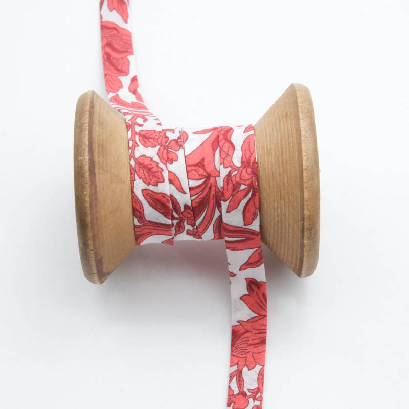 Liberty Fabrics Sambourne Red Bias Tape - Maison Klem